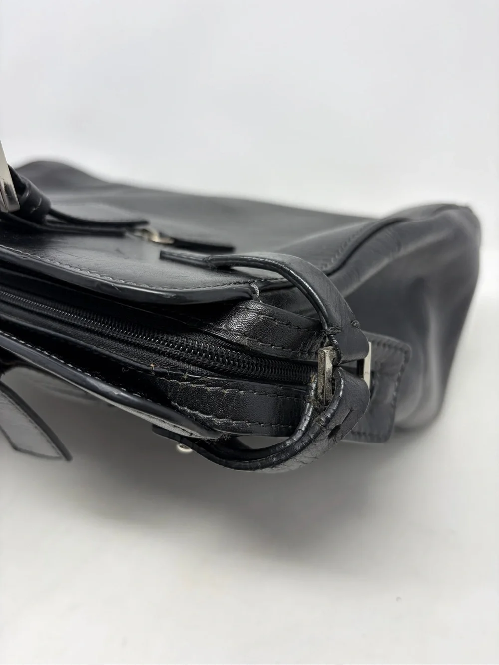 Vintage Y2K Marshall Fields Leather Briefcase Tote